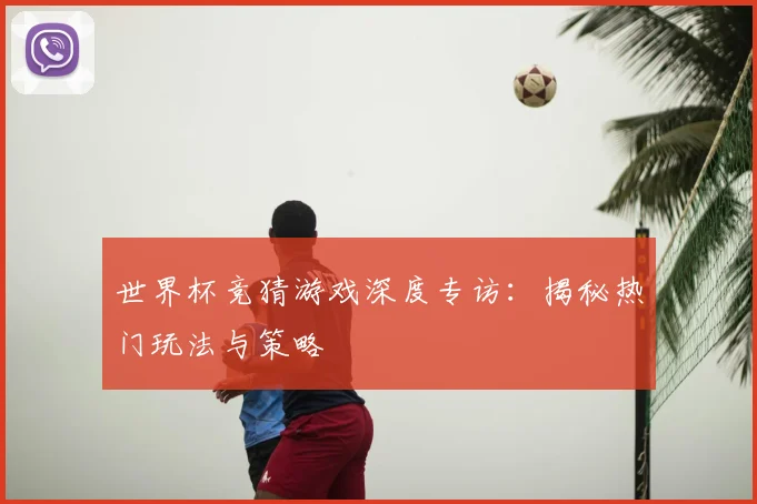 世界杯竞猜游戏深度专访：揭秘热门玩法与策略